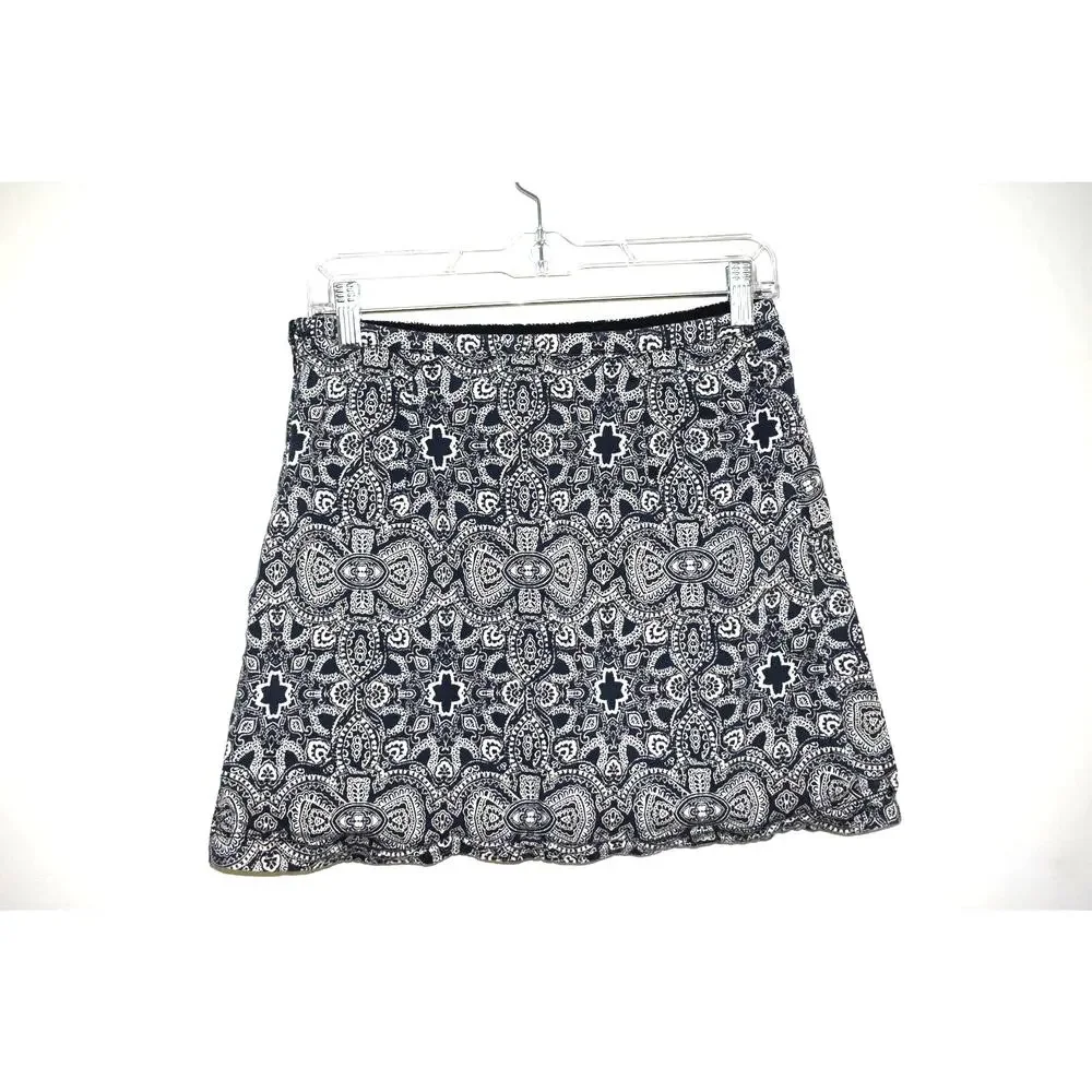 Hollister Blue/White Floral Skirt Size S